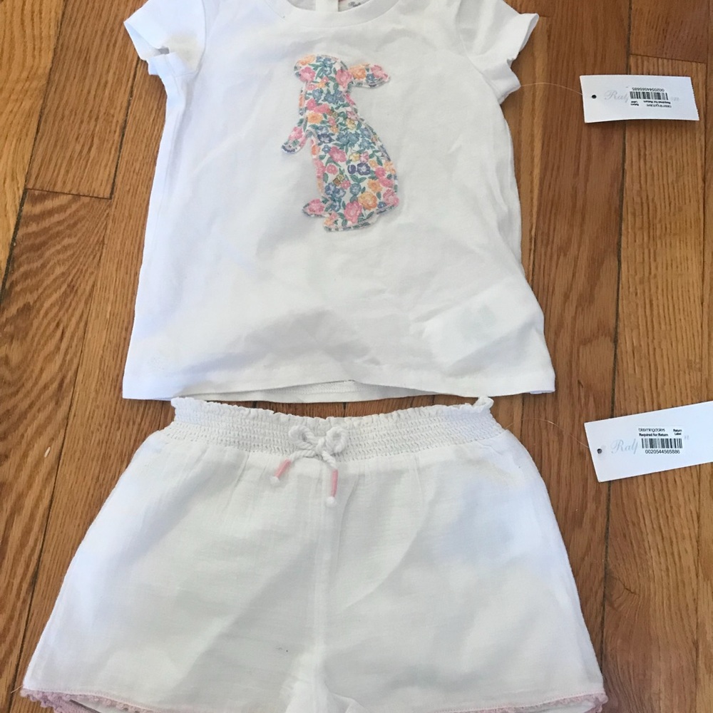 Ralph Lauren cotton shorts and top